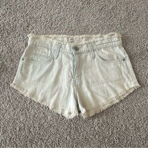 Current/Elliot The Gam Denim Short, cut-off/frayed hem, size 25